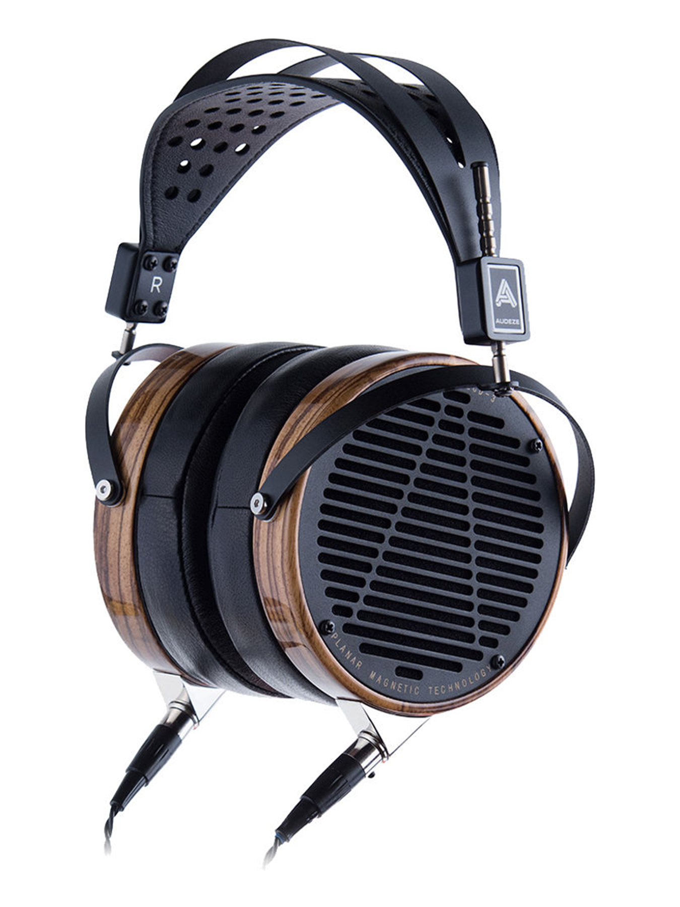 Audeze LCD-3 | High Performance Planar Magnetic Headphones With Ruggedized Travel Case (Zebrano Earcups, Lambskin Leather Earpads) Image 1